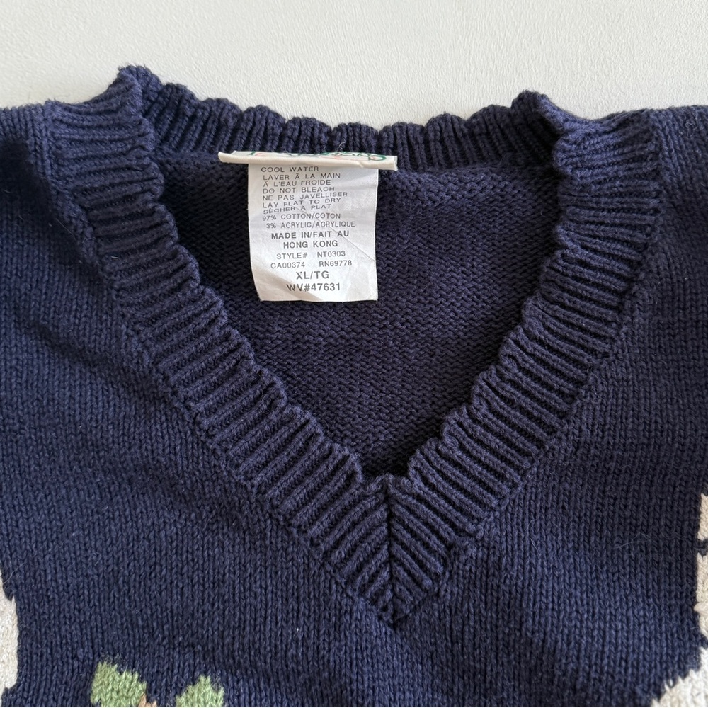 SOLD Vintage Northern Traditions Cat Sweater - Picture 5 of 6